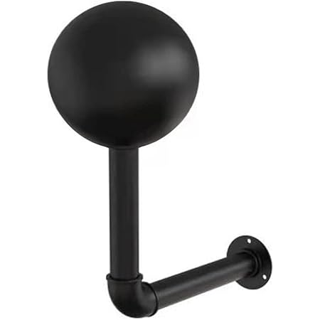 XIAO PEI Vintage Dome Shape Design Removable Metal Hat Rack / Helmet Holder / Wig Storage Holder Display Stand , Motorcycle Accessories Helmet Holder Jacket Hanger Wall Mounted Multifunctional Rack (1 black)