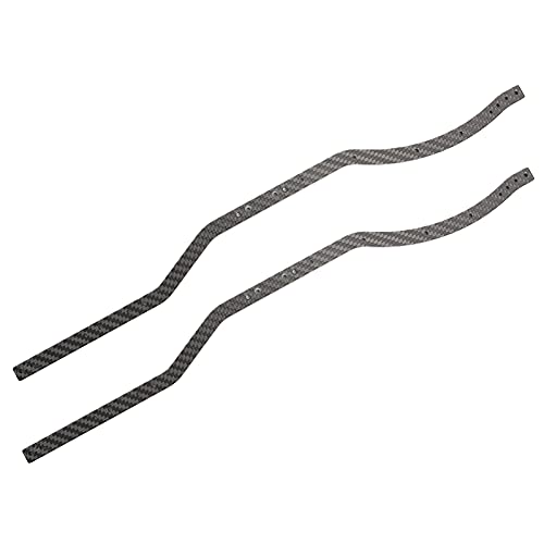 Yuikome 2 piezas de fibra de carbono de bastidor para Axial Scx10 Ii 90046 90047 1/10 Rc Crawler Auto Actualizaciones de repuesto piezas accesorios Cover