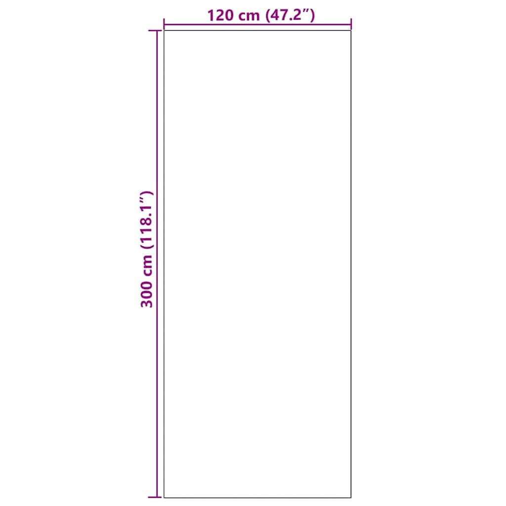 INLIFE Fußmatte Grau und Schwarz 120 x 300 cm Polypropylen und Vinyl,Heim & Garten,Dekoration,Fußmatten,Grau,12 KG,4100775