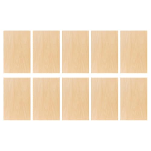 QFEHTHSK 10 Uds. Tableros De Madera para Manualidades, Materiales para Manualidades DIY, Tableros De Madera para Manualidades, Creaciones De Decoración del Hogar, Astillas De Madera Multiusos