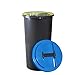 KUEFA BSC6-60L Mülleimer/Müllsackständer/Gelber Sack Ständer (Blau)