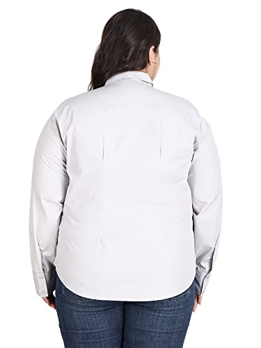 Image of Blue Ronin Full Sleeve Stylish Western Official Formal Shirts for Women Regular Fit Plus Size