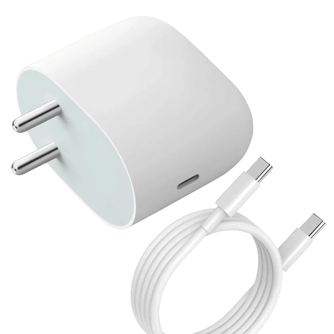 Image of Original Fast 45W C to C Charger Compatible with Google Pixel 9 Series 45W Fast Charging Support | White | Cable Included