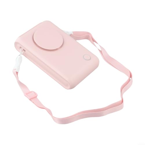 Ventilador recargable diseñado para entusiastas del aire libre, perfecto para climas cálidos (rosa)