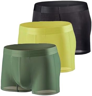 3 pz/pacco 3XL boxer e slip in raso di seta di ghiaccio di grandi dimensioni mutande da uomo con stampa alla moda pantaloni larghi e morbidi e elastici 3 pz/pacco 3XL boxer e slip in raso di seta di ghiaccio di grandi dimensioni mutande da uomo con stampa alla moda pantaloni larghi e morbidi e elastici