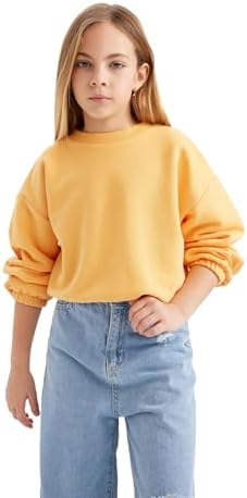 De Facto Kız Çocuk Regular Fit Bisiklet Yaka Sweatshirt — Amazon ürün görseli