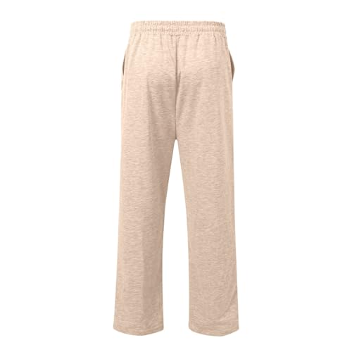 Pantalon décontracté coupe droite et large devant plat style athlétique - 2