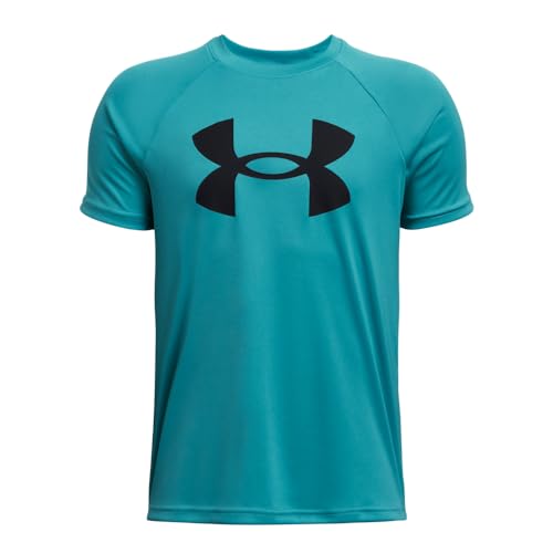Image of Under Armour Boys' Tech Hybrid Printed Fill Short-Sleeve T-Shirt