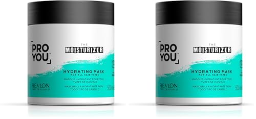 REVLON PROFESSIONAL ProYou Gama Hidratante The Moisturizer, Mascarilla Pelo Hidratante, Tratamiento Hidratante para Todo Tipo de Cabello, Hidratación Brillo y Suavidad, 500 ml (Paquete de 2)