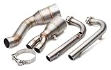 Per Yamaha Per TMAX Per Tmax 500 530 Per T-MAX 500 530 2001 2002 2003 2004 2005 2006 2007 2008 2009 2010 2011 2012 2013 2014 2015 2016 2017 2018 Scarico Sistema completo Collettore Senza scarico.