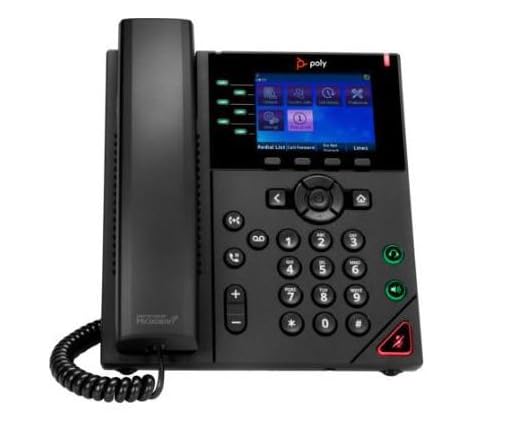Poly OBI VVX 350 IP Phone - Corded - Corded - Desktop, Wall Mountable - Black - VoIP - 2 x Network (RJ-45) - PoE Ports