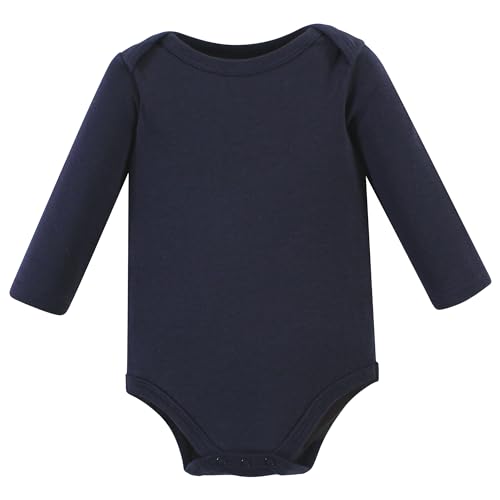 Image of Hudson Baby baby-boys Cotton Long-sleeve Bodysuits 5-pack
