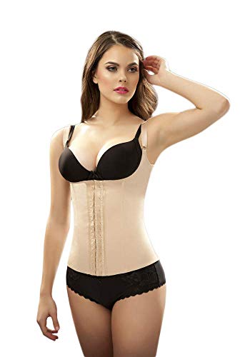 Vedette 100A Women's Rebecca Under Bust Waist Cincher Large Black #TOP23