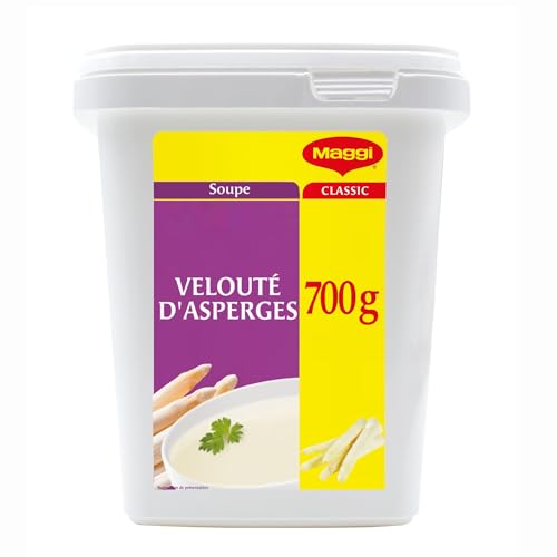 MAGGI PROFESSIONAL Velouté d'Asperges 7L - Potage Instantané aux Asperges - 35 Portions de 200ml - Format Professionnel - Boîte de 700g pour 7L de Soupe
