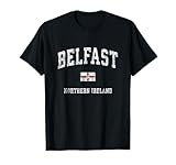 belfast irlanda del nord design sportivo vintage maglietta