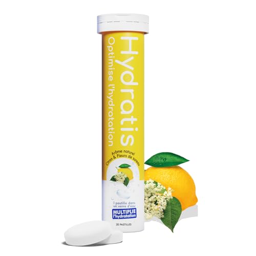 HYDRATIS - Pastilles Hydratation Electrolytes - Citron/Fleur de Sureau - Améliore l'Hydratation et Favorise l'Énergie - Formule Isotonique - Sport,...