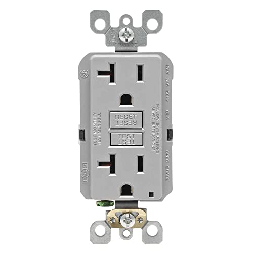 Leviton R03-GFNT2-KGY GFI St Recept 20A Gry by Mfrpartno Gfnt2-Kgy