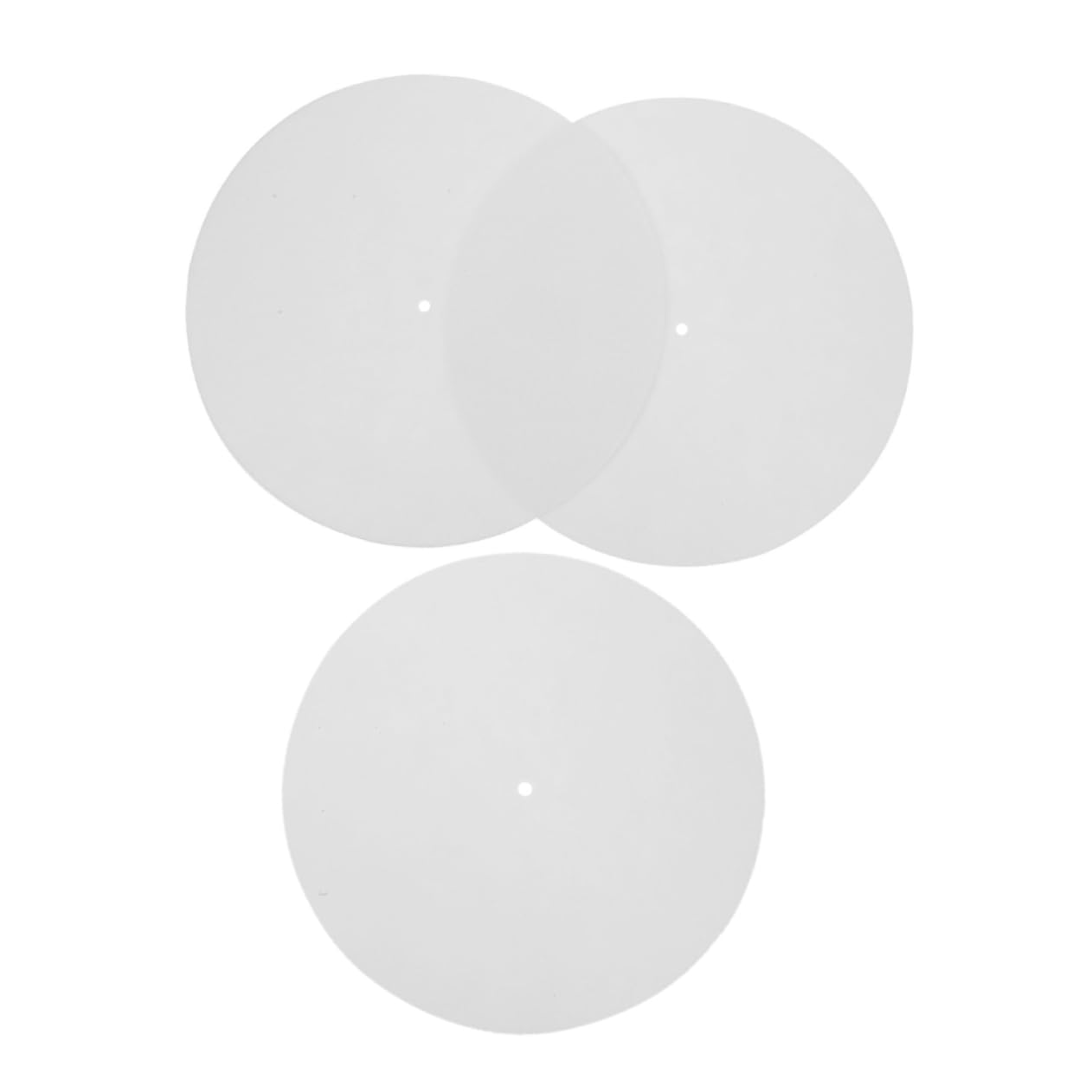 GALPADA Vinyl Record Player Slip Mats 3 Pack Felt Mat Turntable Pad Anti Slip Home Music Accessory Pad