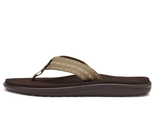 Image of Teva Men's Voya Flip-Flop, Road Race Breen, 14