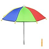 Aliyoham Squirrel Feeder Umbrella, Squirrel Picnic Table Umbrella for Outside, Replacement Mini Umbrella for Squirrel (Multicolour)