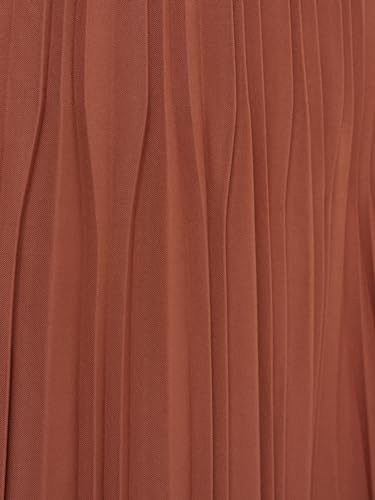 Adrianna Papell Women's Solid Variegated Pleated Twill Skirt3