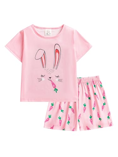MyFav Pajama Set Big Girls Comfy PJS Lovely Heart Shape Printed Sleepwear Nighty3