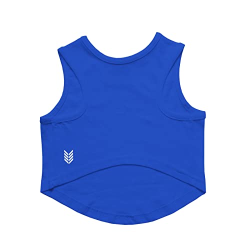 Image of Ruse Can't Hold the Licker Printed Dog Round Neck Sleeveless Vest Tank T-Shirt /Tees Apparel /Clothes /Tees Gift for Dogs (Royal Blue /S (Apso, Cocker Spaniel etc.)