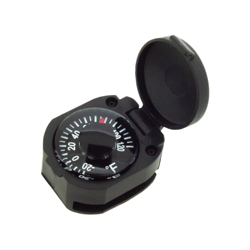 Sun Company WristTurtle Thermometer - EDC Wrist Thermometer with Protective Cover | Easy-to-Read Dial Temperature Gauge for Watch Band or Paracord Survival Bracelet