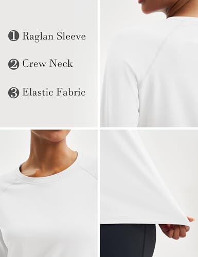 MAGCOMSEN Women's Thermal Shirts Fleece Pullover Long Sleeve Undershirt Tops Warm Workout Winter Base Layer3