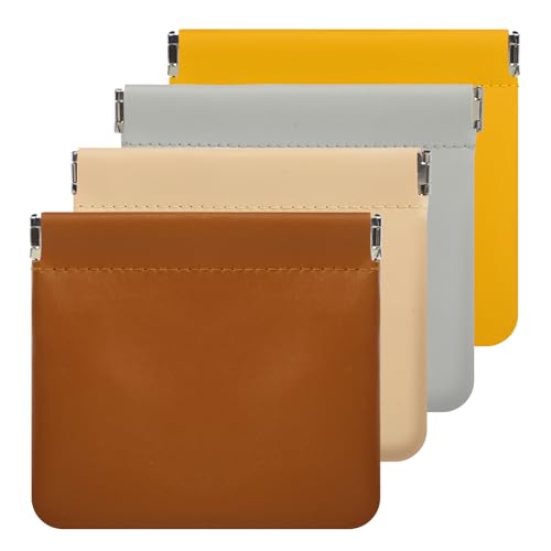 ISKYBOB 4Pcs Small Makeup Bag for Purse, 4.7in Pocket Cosmetic