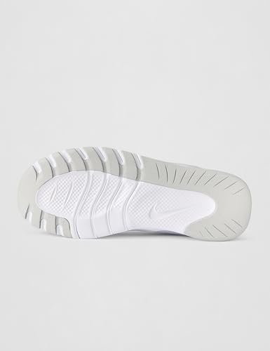 Nike Women's Flex Train Training/Workout Shoes, White/Metallic Silver-Photon Dust, 8