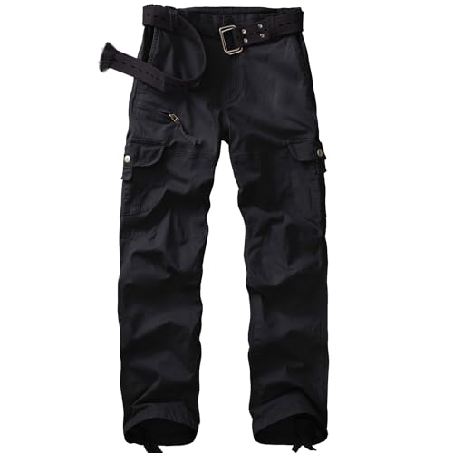 Women's Cargo Pants Casual Y2K Streetwear Cotton Summer Travel Work Hiking Pants with 7 Pockets Combat Tactical