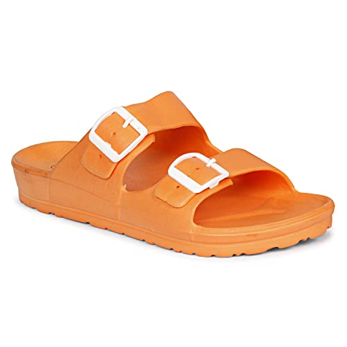 Image of MOZAFIA Cabana Mens EVA Dual Buckle Adjustable Twin Strap for Comfortable Fitting | Anti Skid Outsole Sandals|Black