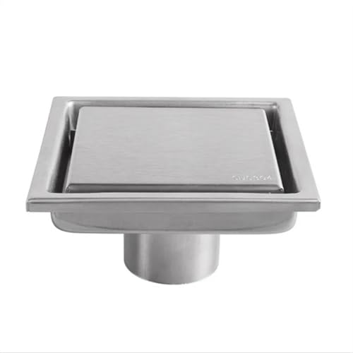 Drain de douche anti stagnation avec grille de vidange carrée 11CM