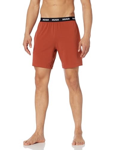 HUGO Men's Linked Stretch Cotton Lounge Shorts