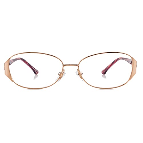 Modne damskie okulary do czytania blokujące niebieskie światło, czytniki komputerowe zapobiegające zmęczeniu oczu (kolor: brązowy, rozmiar: 2,0 x)