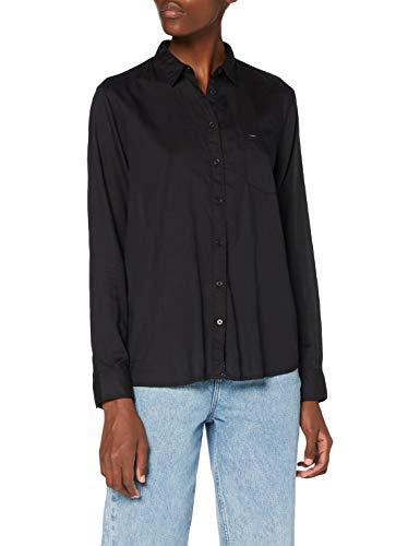 Lee One Pocket Shirt Camicia, Nero, M Donna