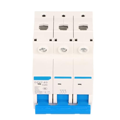 Disyuntor de 20 amperios evite sobrecargas electricas trifasicas con DZ47-63 7