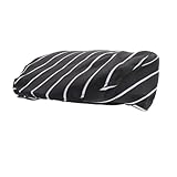 HIAKDOFT Gorro de Cocinero Unisex de Algodón Transpirable Cómodo y Duradero para Restaurantes Cafeterías y Pastelerías Diseño Negro y Blanco Rayas