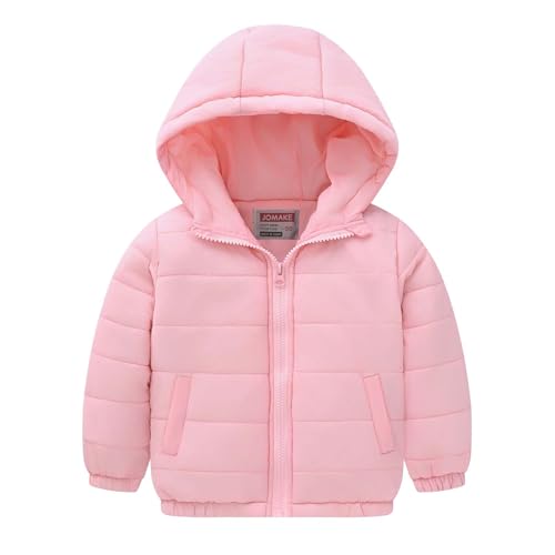 Unisex Toddler Winter Coat Hooded 2024 Fashion Solid Outwear Long Sleeve Zip Up Cropped Parkas with Pocket 1-10 Years
