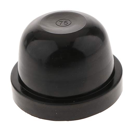 Prettyia Tampa de vedação de lâmpada de farol de borracha de ajuste universal 75 x 55 mm