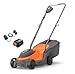 Flymo 18V SimpliMow 300 4.0Ah Battery Cordless Lawnmower with Battery and Charger, Cuts up to 150m², Close to Edge Cutting, Lightweight, Easy to Empty