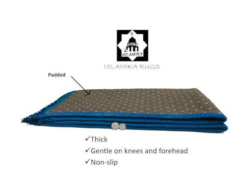 Prayer-Rug-Muslim-Mat-Islamic-Thick-Prayer-Rug-Sajadah-for-Kids-Men-Women-with-Islam-Prayer-Beads-for-Eid-Travel-Ramadan-Soft-and-Luxury-Blue