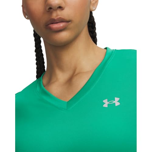 Image of Under Armour Women's Velocity Solid Short Sleeve V Neck T Shirt