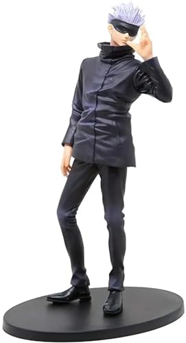 Image of Gojo Satoru Action Figure 21.5cm Jujutsu Kaisen Anime Collectible PVC Figurine with Stand, Multicolor Statue for Desk Car Dashboard Home Decor Gift for Fans Boys Girls Anime Fans (Gojo 21.5Cm)