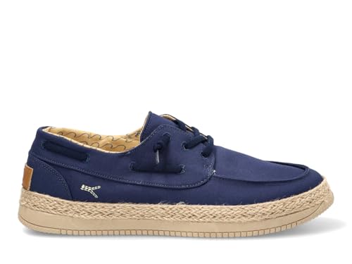 Zapatos de lona veraniegos tipo mocasines náuticos slip on ligeros marca Etika