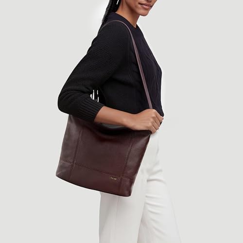 Image of The Sak De Young Leather Hobo Bag - Shoulder Purse with Zipper Pocket