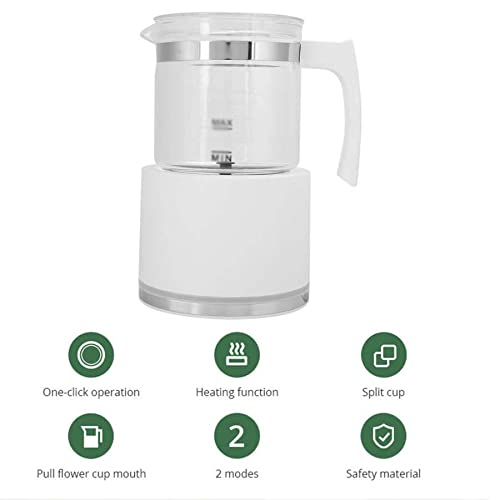 SDFGH Milk Automatic Froth Frío y caliente Máquina de espuma de espuma Café desmontable MEJERADOR - Imagen 7