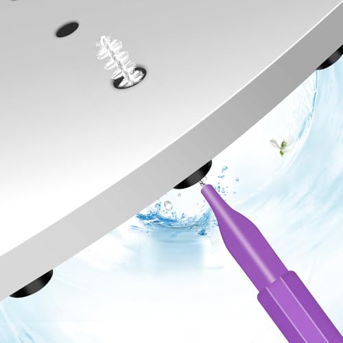 Image of 60pcs Shower Head Cleaner Tools Kit, 2 Designs Shower Head Cleaning Brushes Multi-Size Showerhead Anti-Clogging Cleaner Picks for Bathroom Small Hole Nozzle Gaps Slot (Purple, Green, White)