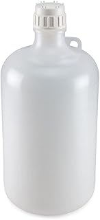 Globe Scientific 7072000, Diamond RealSeal LDPE Narrow Mouth Bottle with Polypropylene Screw Cap, 2 Liters